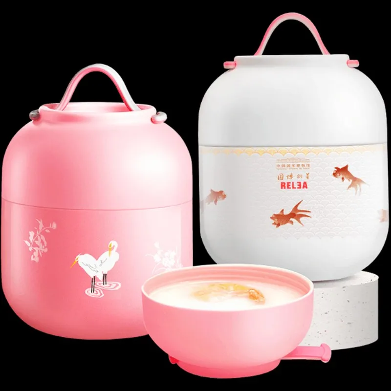 Кувшин термос вакуумный контейнер из нержавеющей стали для ланча еды баночка