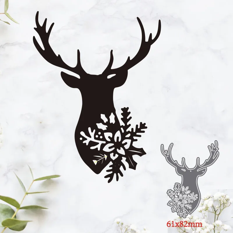 

TOP EXPRESSION Metal Cutting Dies Cut Mold Deer Christmas Decoration Scrapbook Paper Craft Knife Mould Blade Punch Stencils