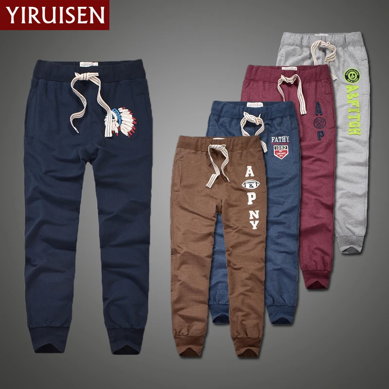 Оптовая продажа Брендовые мужские повседневные длинные брюки YiRuiSen из 100% хлопка