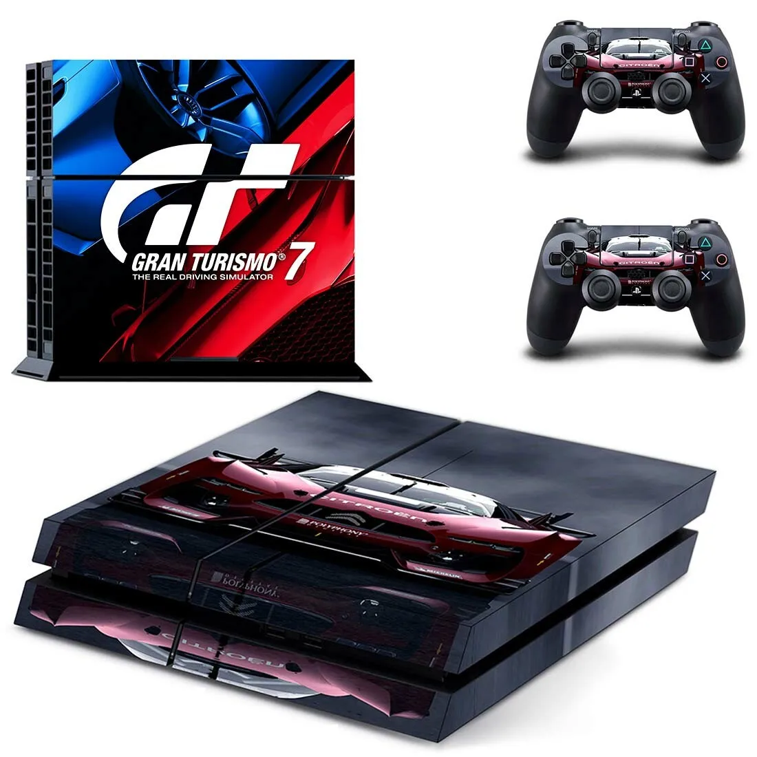 GT Sport PS4 Stickers Play station 4 Skin Sticker Decals Cover For PlayStation 4 PS4 Console & Controller Skins Vinyl