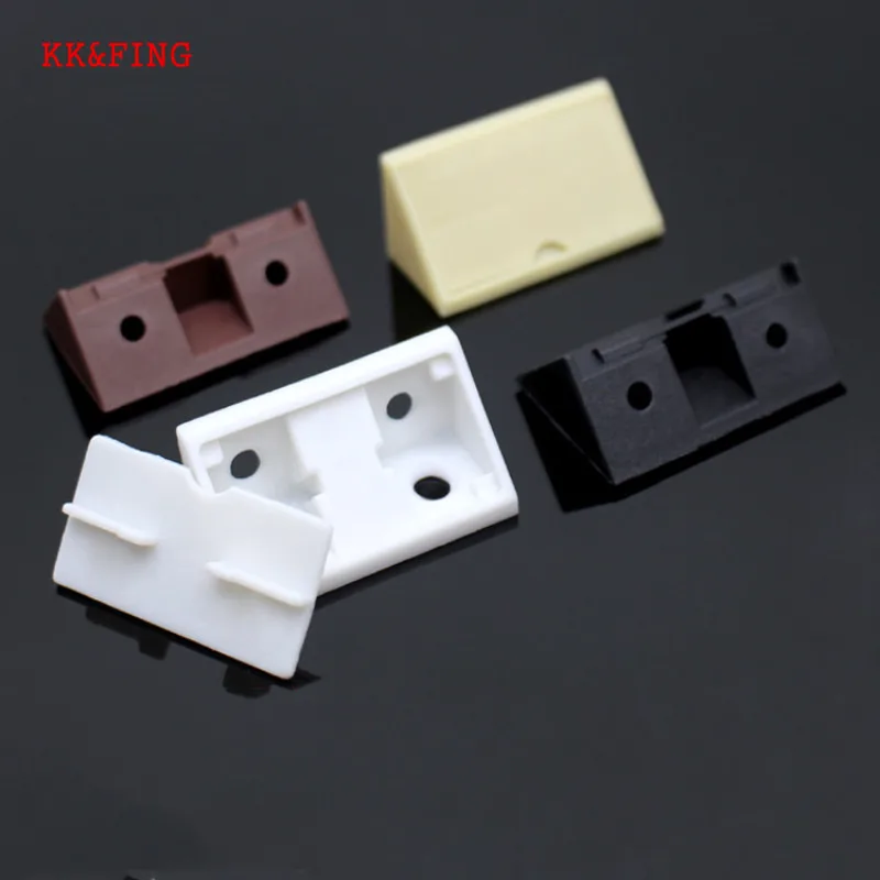 20 шт нейлон Пластик утолщенной угловых кронштейнов под прямым углом 90 градусов