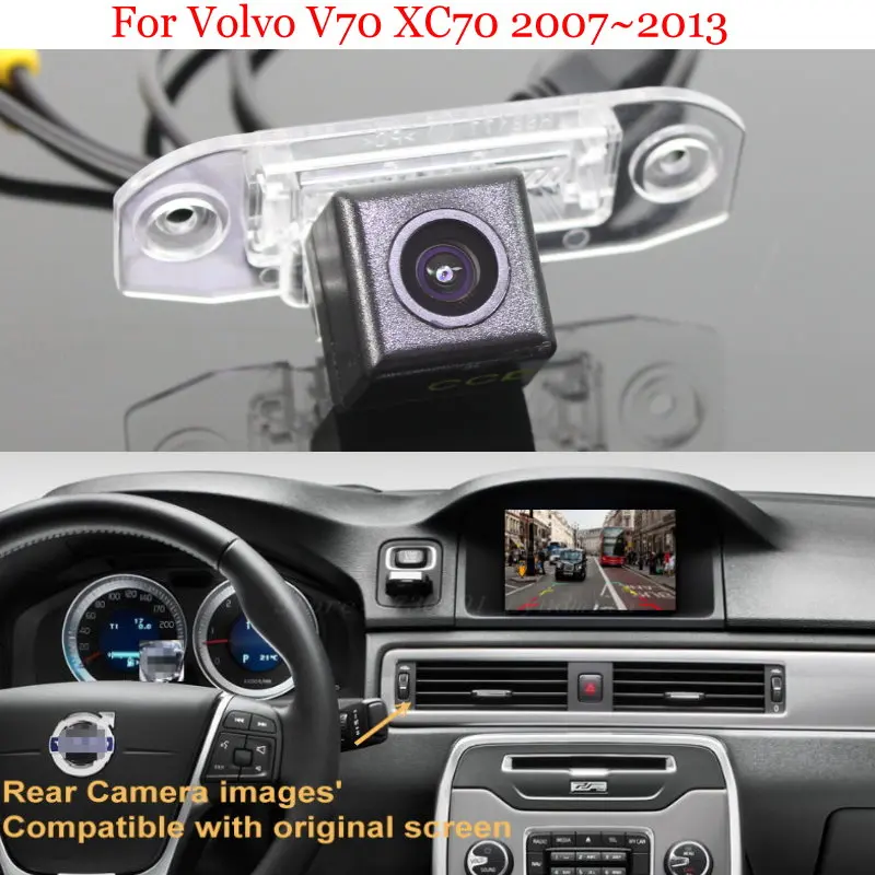 Для Volvo V70 V 70 XC70 XC 2007 ~ 2013 RCA и оригинальный экран совместимый с автомобильными