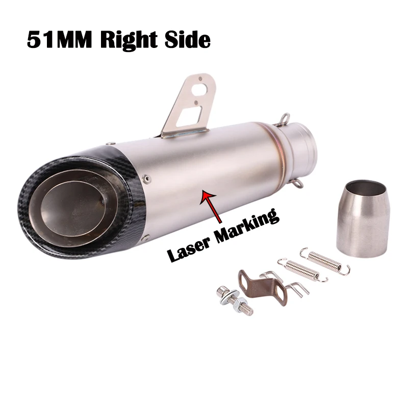 Универсальный полная выхлопная система мотоцикла углеродного глушитель
