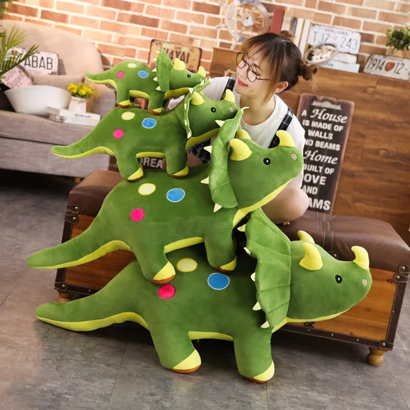 Мягкая мультяшная игрушка с животными милая плюшевая динозавром мягкая кукла
