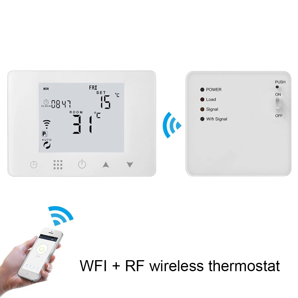 

Умный настенный термостат с Wi-Fi, управление через приложение