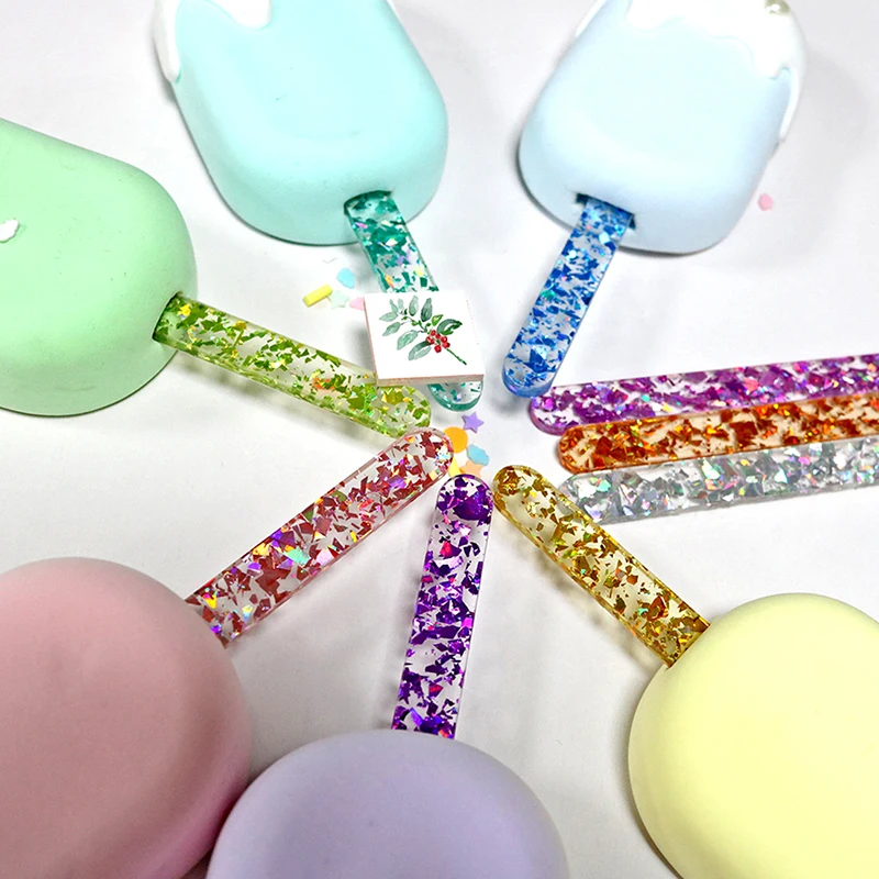 

10 шт., акриловые палочки для мороженого