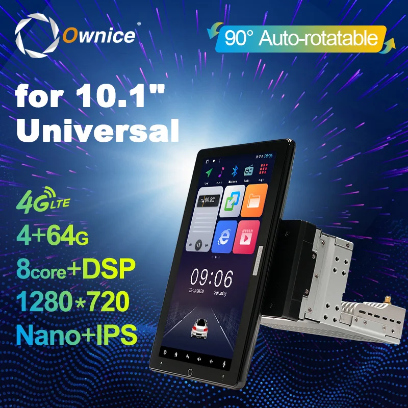 Автомагнитола Ownice на Android 1280 универсальная с разрешением 720*10 1 IPS 8 дюйма 2 din GPS Carplay