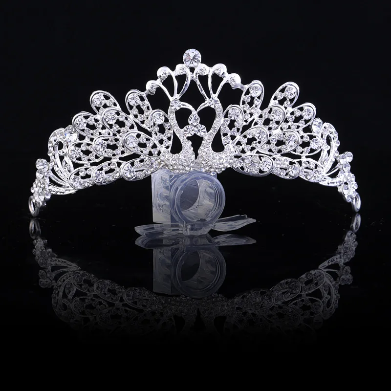 Свадебная обувь в винтажном стиле корона с серебряным покрытием украшением виде