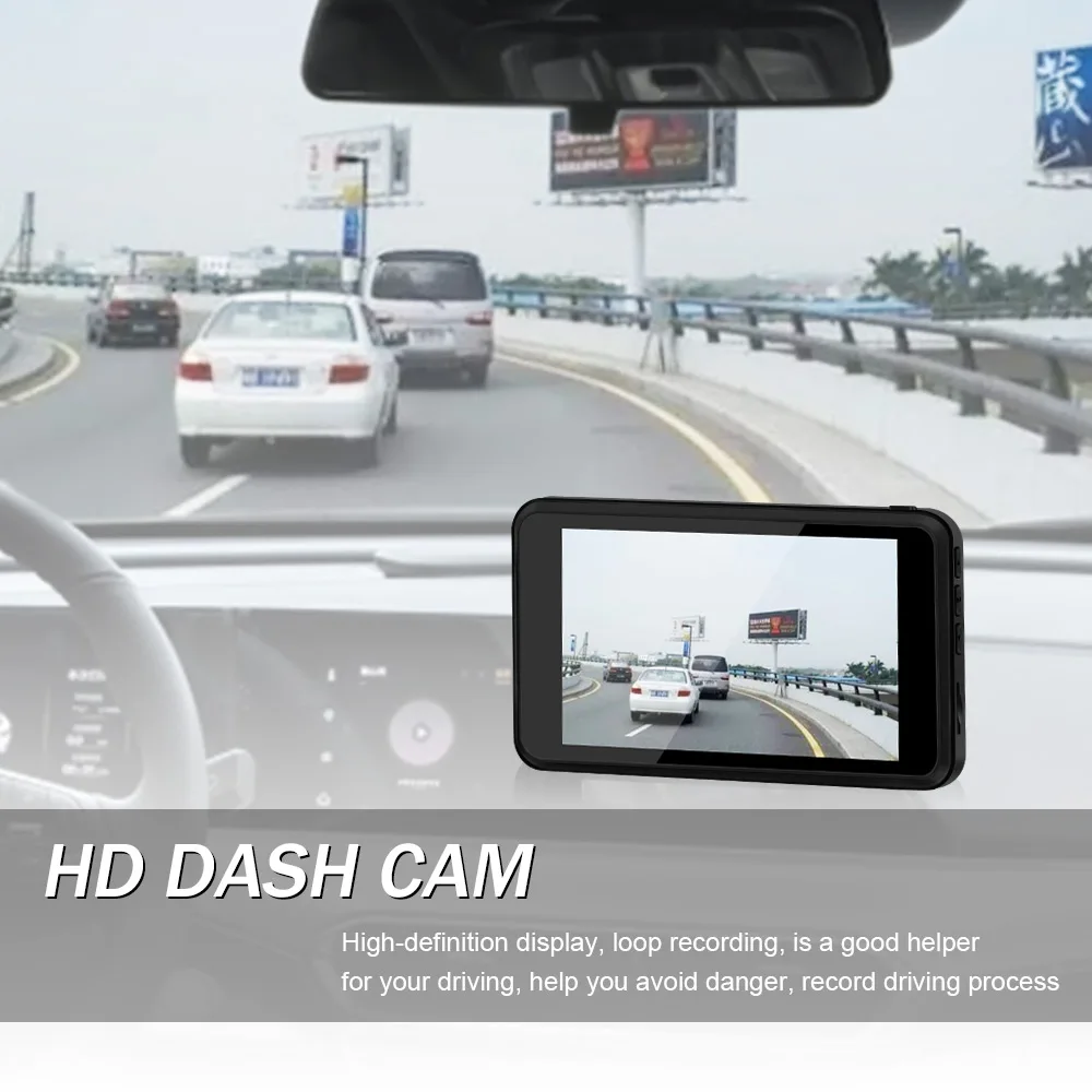 Видеорегистратор для автомобиля Full HD 1080P 4 дюйма Dashcam двойная камера заднего вида