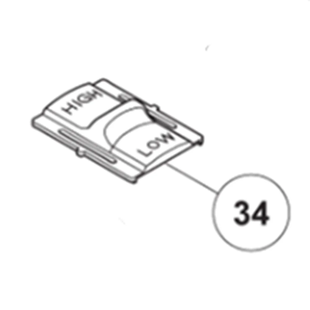 

Switch lever for HIKOKI DS14DJL DS18DJL DV18DJL 336855
