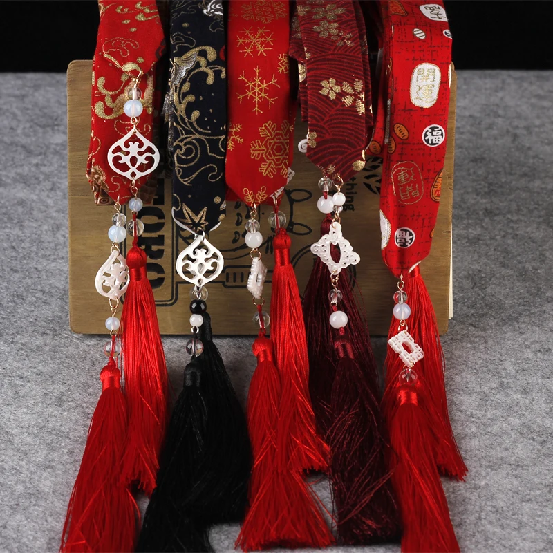 

Повязка для волос женская с золотым тиснением, в стиле ханьфу