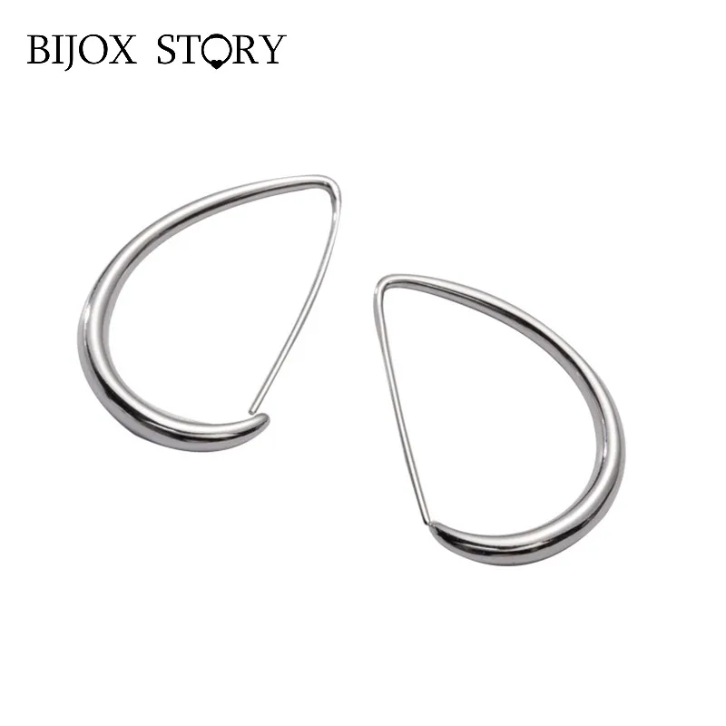 

Модные висячие серьги BIJOX STORY из стерлингового серебра 925 пробы, Длинные Стильные ювелирные изделия, серьги для женщин, подарки для свадебной...