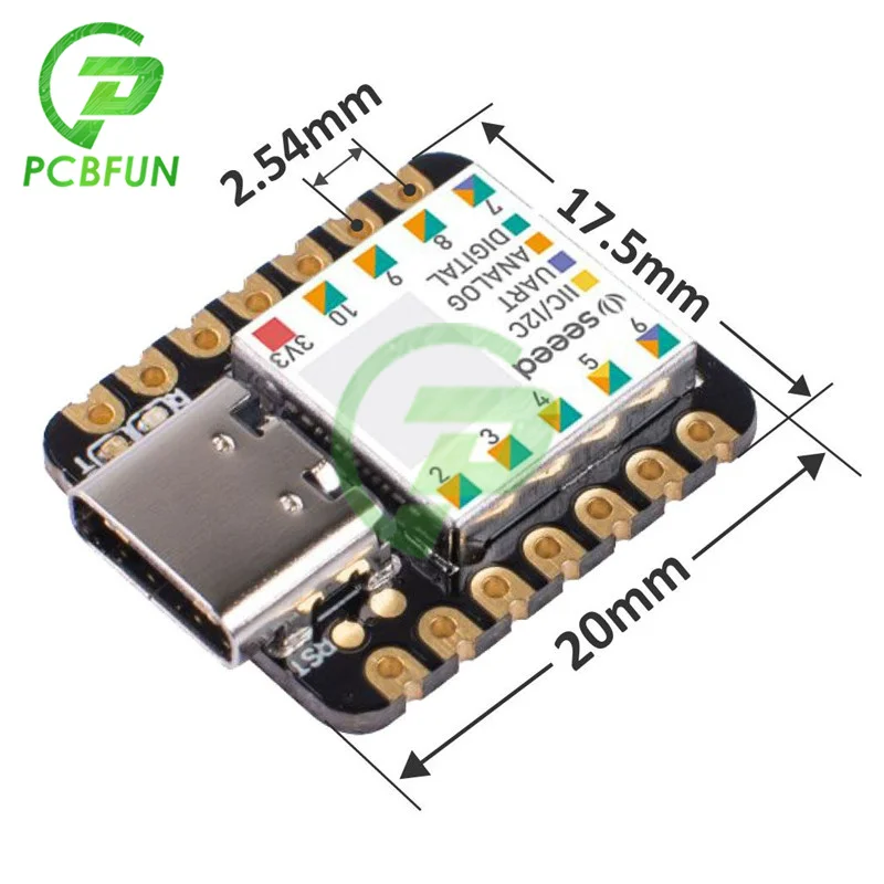 

Type-C Seeeduino XIAO Microcontroller SAMD21 Cortex M0+Nano 48MHZ SPI I2C Interface Development Board for Arduino IDE/IOT System