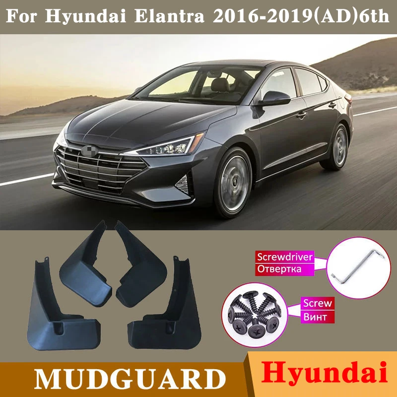 

Car Products Car Accessories Fender Mudguards Splash Guards Fender Mudflaps For Hyundai Elantra Avante AD 6th 6 2016-2019