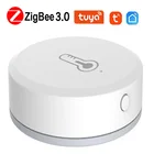 Датчик температуры и влажности Tuya Smart ZigBee, сенсорный прибор с питанием от батареи, с приложением Tuya Smart Life, Alexa Google Home