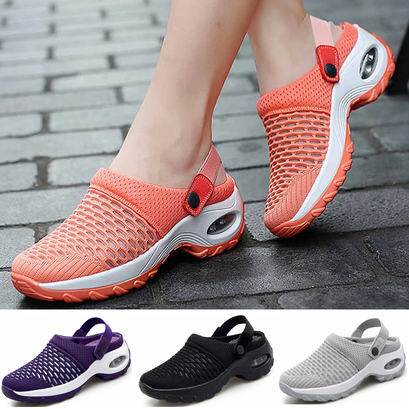 

Tennis Shoes For Women Air Cushion 5cm Height-increasing Woman Sneakers Breathable Mesh Female Outdoor Walking Jogging Shoes