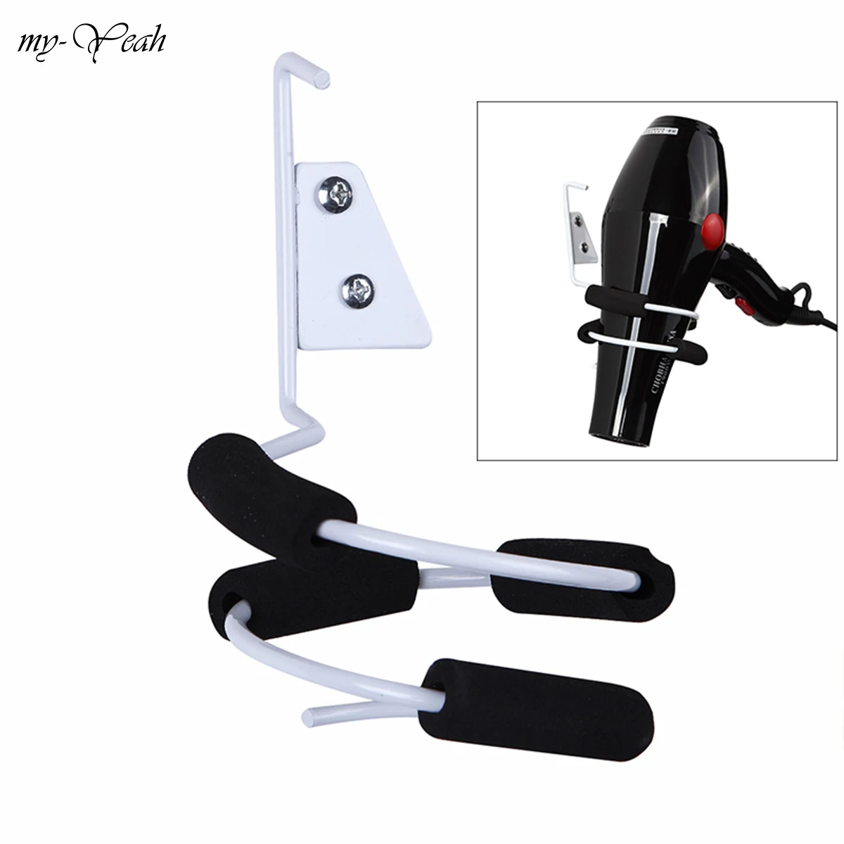 Фен для волос Настенный алюминиевый держатель стойки салона дома полки