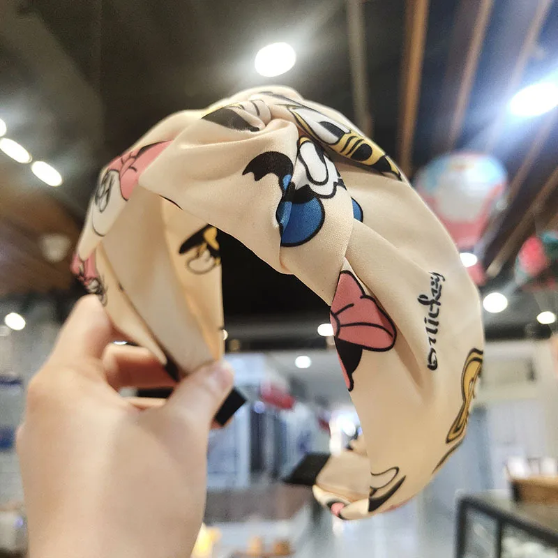 Дисней Микки Минни Утка повязки для волос мультфильм женщины тюрбан широкий