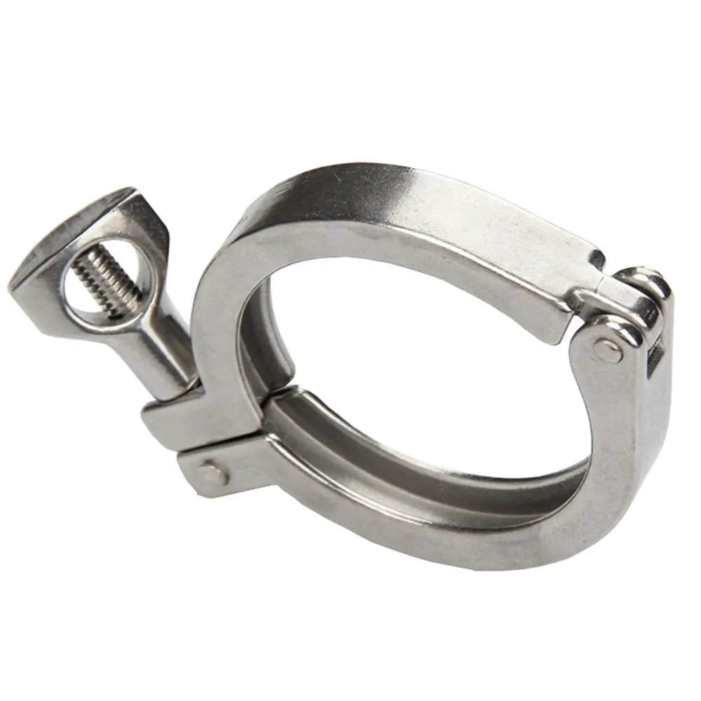 1PC 2" 51mm Tri Clamp Clover Sanitary Fits 64MM OD Ferrule Flange Stainless Steel 304