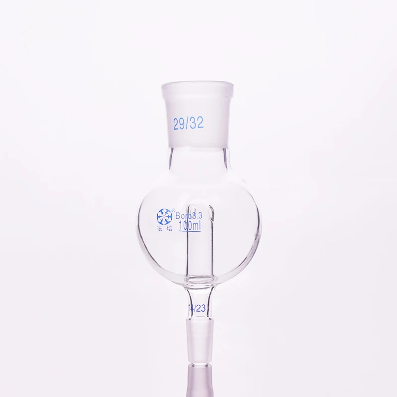 FAPE брызгозащищенная лампа Стандартный заземляющий рот, емкость 100 мл, соединение 29/32 + 14/23, брызгозащищенный шар, брызгозащищенный шар