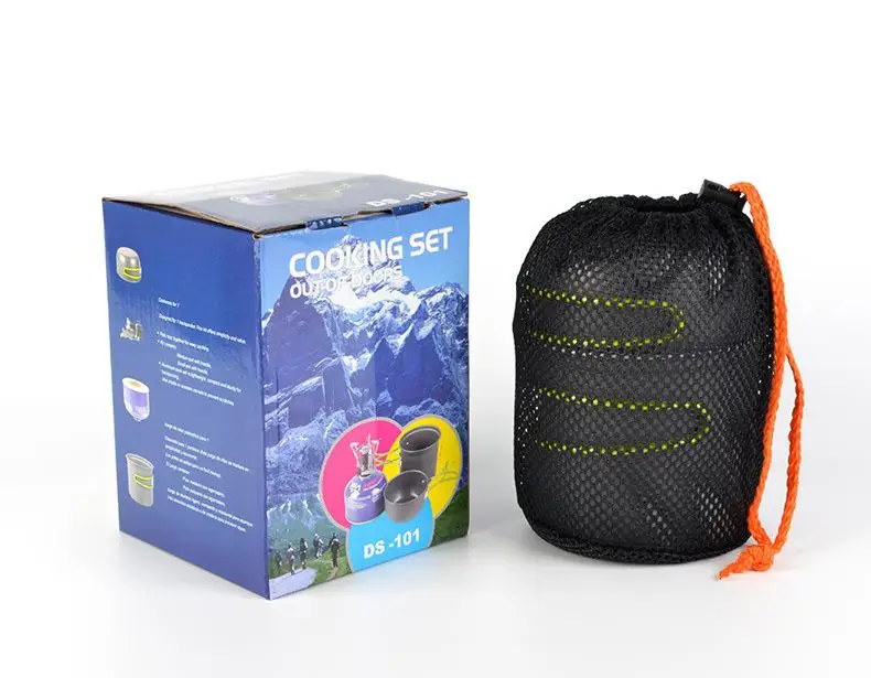 

Ultralight Camping Cookware Utensils Outdoor Tableware Set Hiking Picnic Backpacking Camping Tableware Pot Pan 1-2persons