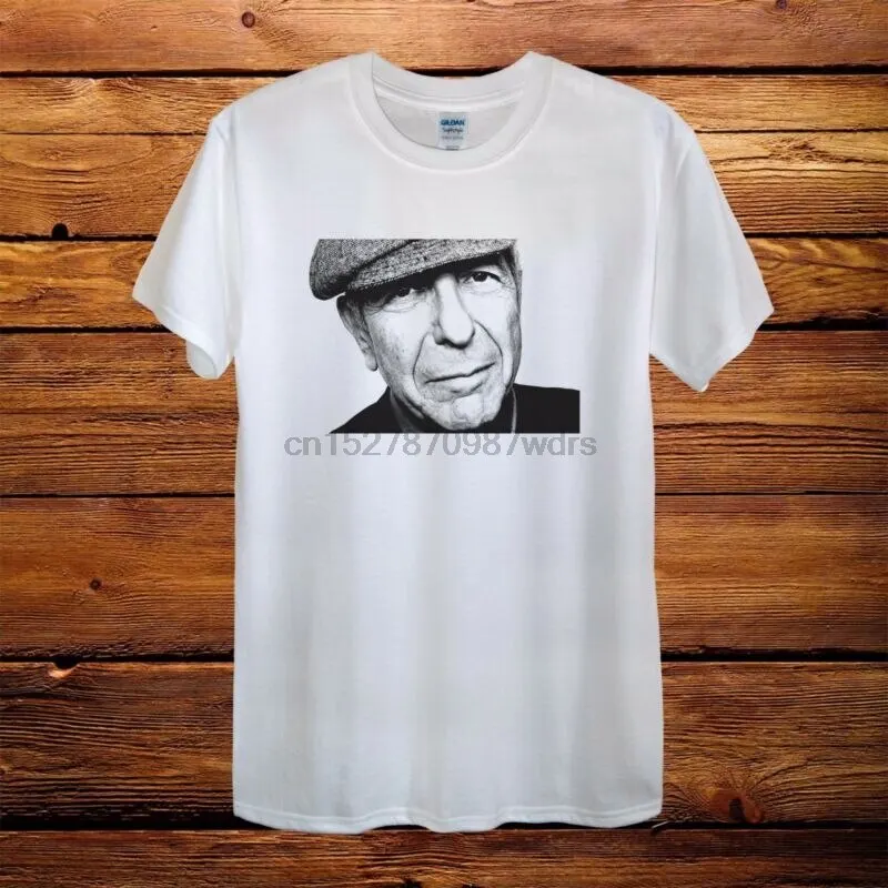 Леонард Коэн Новый Винтаж дизайн футболка Для мужчин унисекс женщин установлены