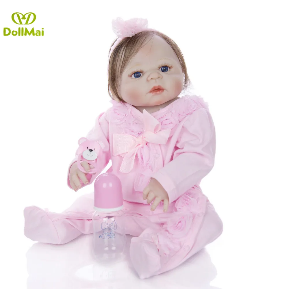 Кукла новорожденная силиконовая Детская кукла младенец для купания с