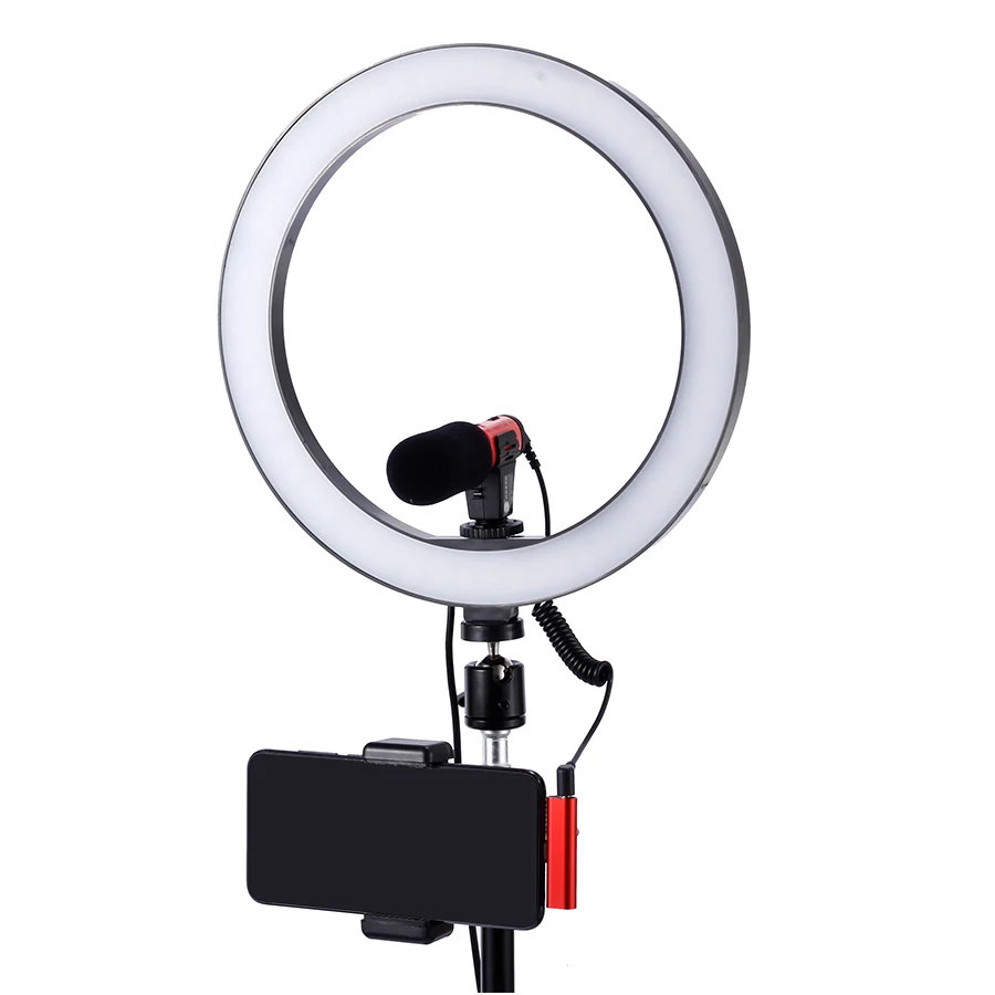 MAMEN 10 дюймов светодиодный кольцевой светильник для селфи камера фото фотостудия