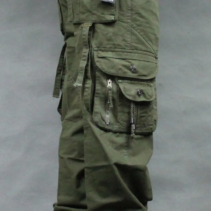 2020 Top Brand Mens Military Cargo Pants Multi-Pockets Baggy Men Casual Trousers Big Size High Quality Army Overalls Male | Мужская
