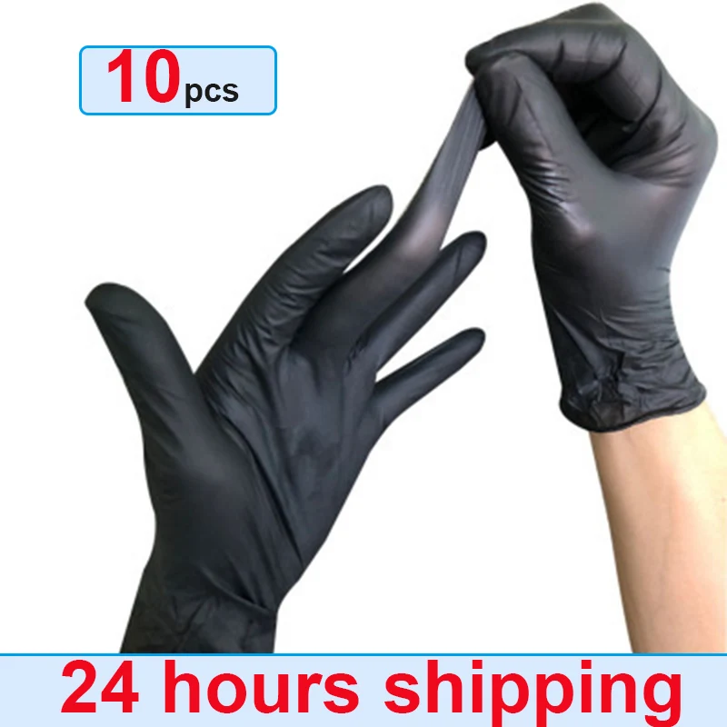 

Disposable Nitrile Gloves Working Gloves Latex Household Cleaning Laboratory Nail Art Tattoo Anti-Static Glove 24 Hours Shipping
