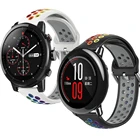 22 мм ремешок для наручных часов Xiaomi Amazfit GTR 47 мм Темп GTR2 дышащий спортивный Браслет Для Xiaomi Huami Amazfit Stratos 2 2S 3 силиконовый ремешок