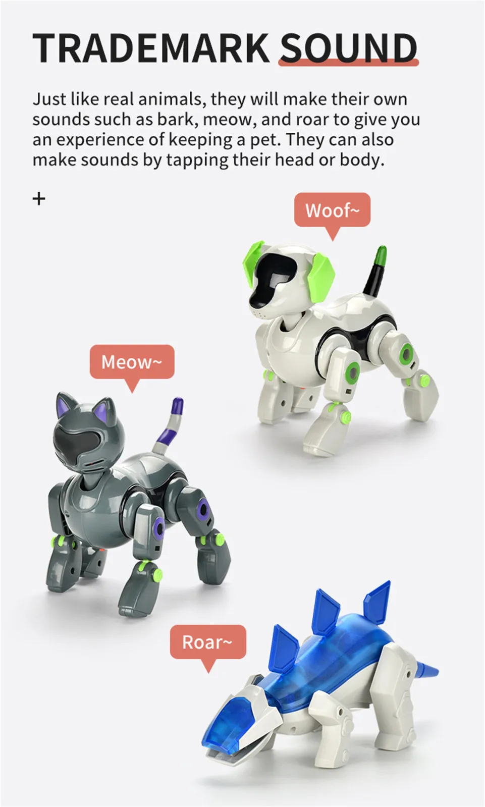 

Children's Electrical DIY Disassembly Assembly Robot Childrens Clap Induction Vocalization Robot Toys for Boys and Girls Kids