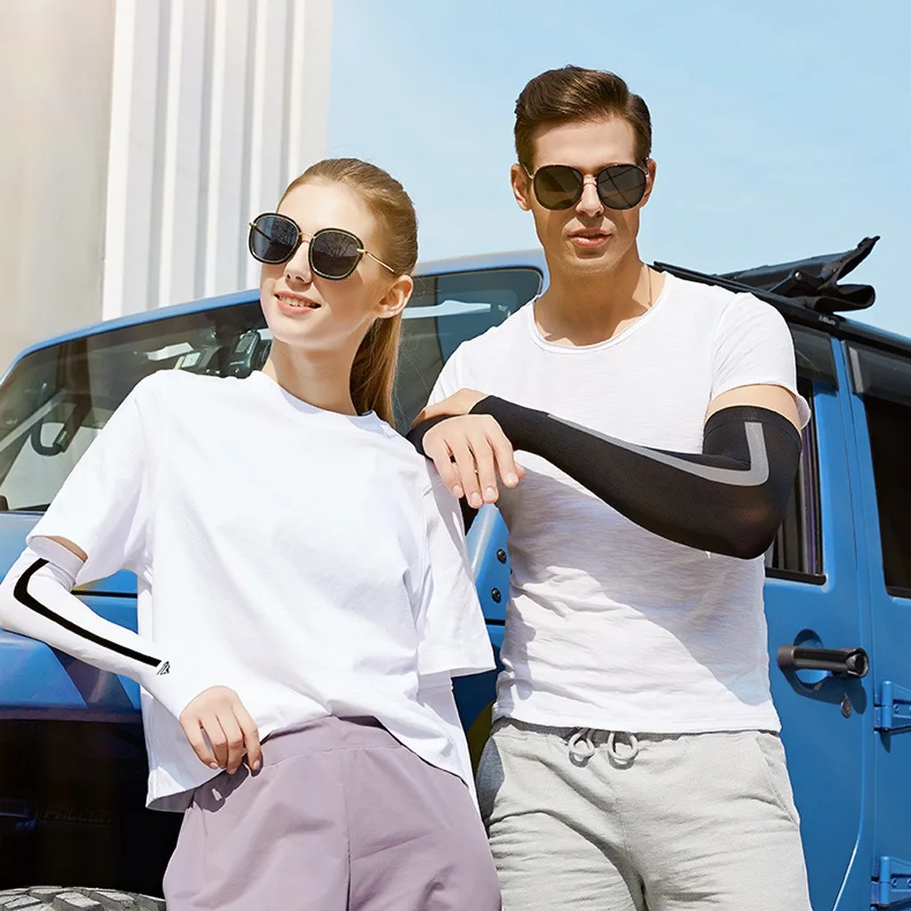 1 пара рукава летние с защитой от УФ лучей прохладный лед Велоспорт Бег