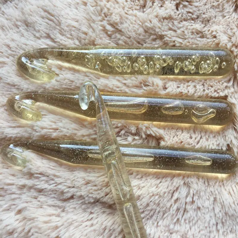 4 шт./компл. прозрачные крючки для вязания 12 20 мм|crochet hooks knitting needles|knitting loomhandled crochet |