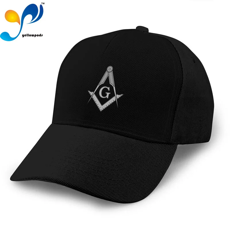 

Hats for Men Women Masonic Square & Compasses Symbol Dad Fishing Hat Trucker Baseball Cap for Running Outdoor Activities