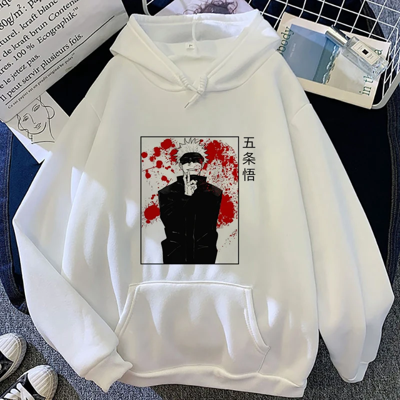

Jujutsu kaisen gojo women sweetshirts Kawaii long sleeve women's clothing 2021 anime Fashion Autumn Hoodies Harajuku unisex Tops