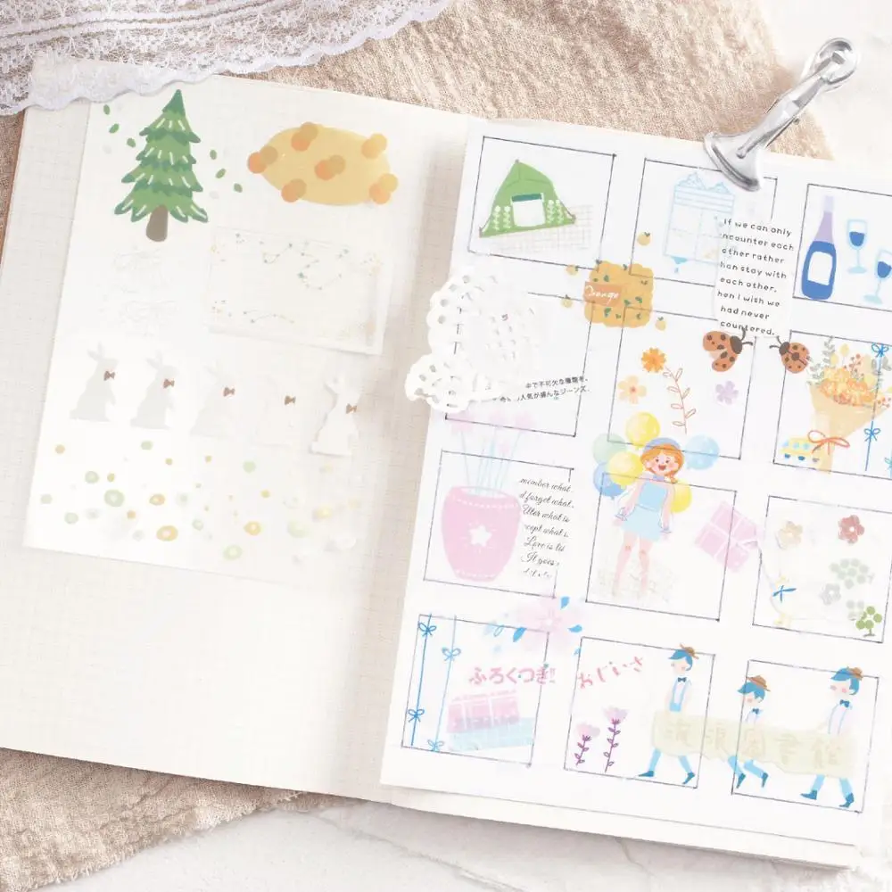 20 листов милые декоративные наклейки для ежедневной жизни девочек | Канцтовары