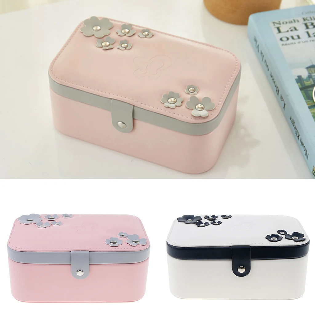 

Blesiya Small PU Leather Travel Jewelry Box Display Storage Case for Gifts