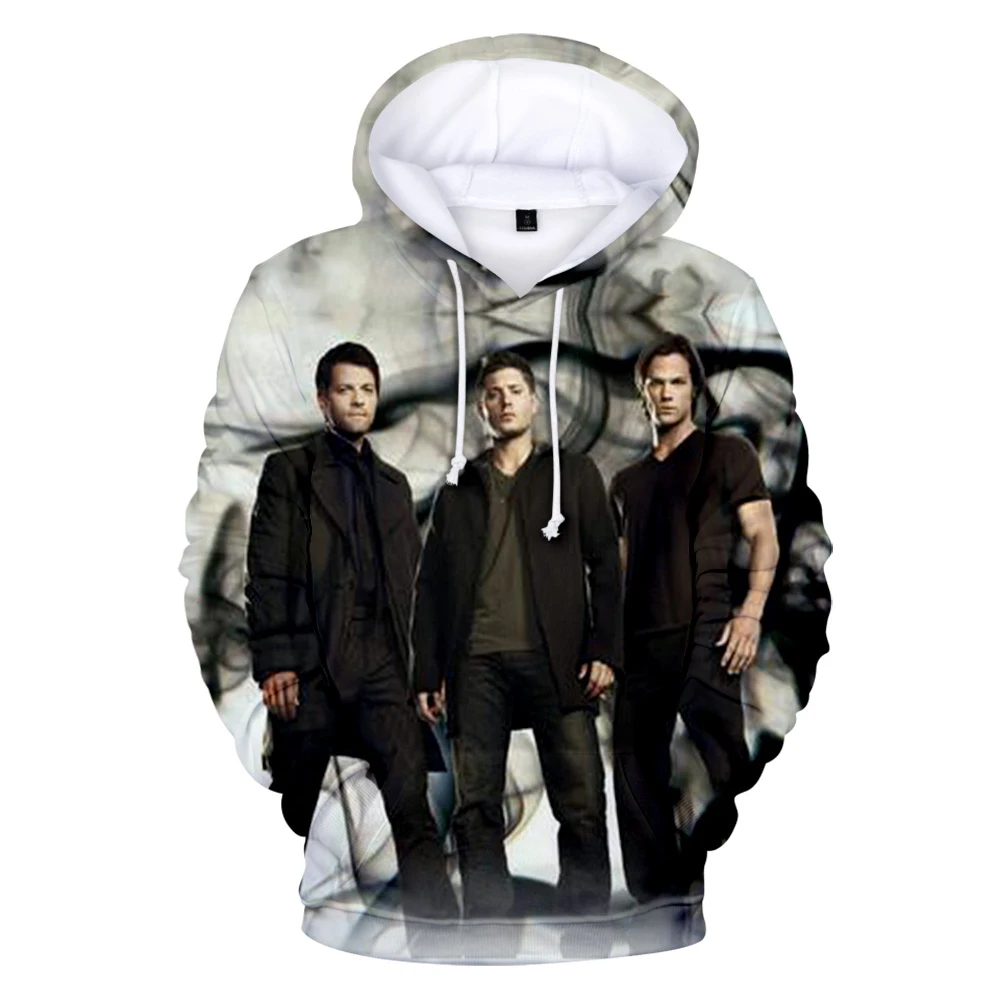 

2020 New Supernatural High Quality 3D Hoodies Men/Women Fashion Classic Harajuku Anime Hoodies 3D Print Supernatural Sweatshirts