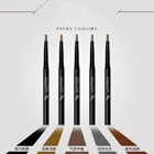 Карандаш для бровей натуральный Водонепроницаемый вращающийся, автоматический подводка для глаз, карандаш для бровей с Кисть для декоративной косметики инструмент