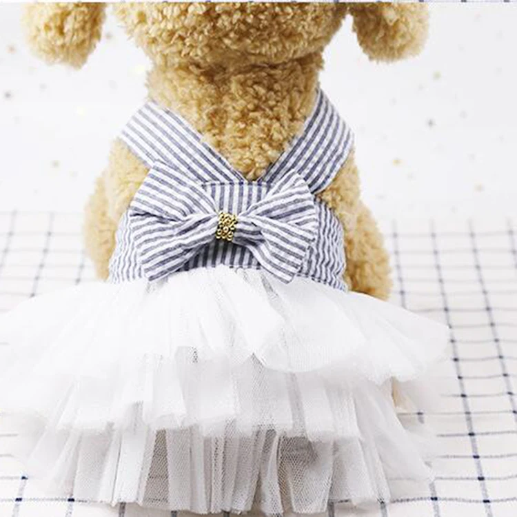 Платья для собак маленьких одежда девочек Роскошная Одежда платье щенков