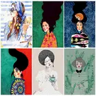 Раскраска по номерам портрет Diy картина маслом по номерам девочка фоторамка украшения дома рисунок на холсте Ручная роспись Наборы