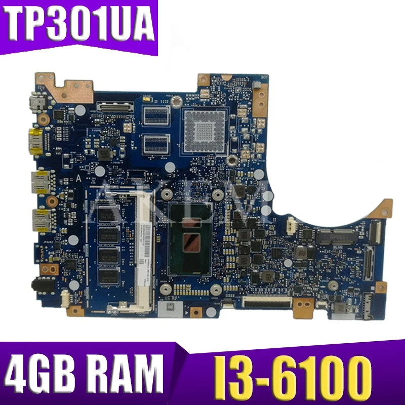 Новинка! Для ASUS TP301U TP301UA TP301UJ материнская плата для ноутбука 100% протестированная I3