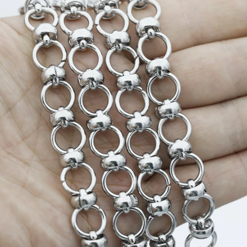 12mm New 2021 Creative Punk Chain Necklace Men Women Stainless Steel Collier Silver DIY Handmade Accessories Squid Game Jewelry | Украшения