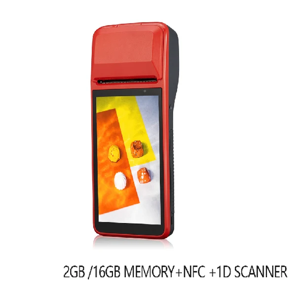 2GB 16GB NFC1D ISSYZONEPOS КПК Android 7,1 Bluetooth термопринтер 58 мм 4G WiFi мобильный заказ POS терминал NFC 1D сканер штрих-кода - Цвет: 2GB 16GB NFC1D