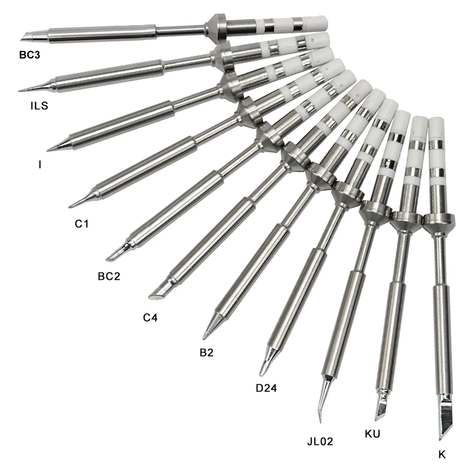 

11pcs/set Welding Stainless Steel Woodworking Craft Soldering Iron Tip Home Easy Install DIY Replacement Parts Repair Mini
