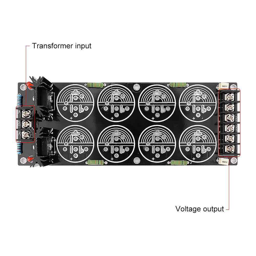 AIYIMA 120A блок питания выпрямительный фильтр конденсаторная плата 8 шт.