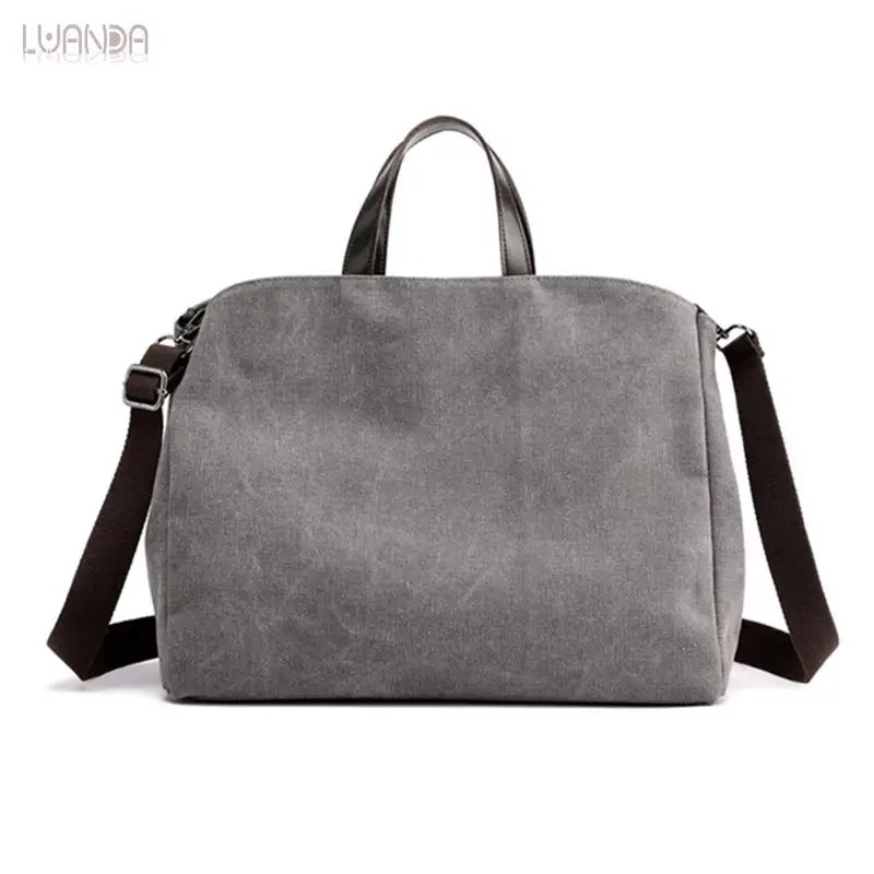 Холщовая Повседневная Сумка тоут женская модная вместительная сумка для