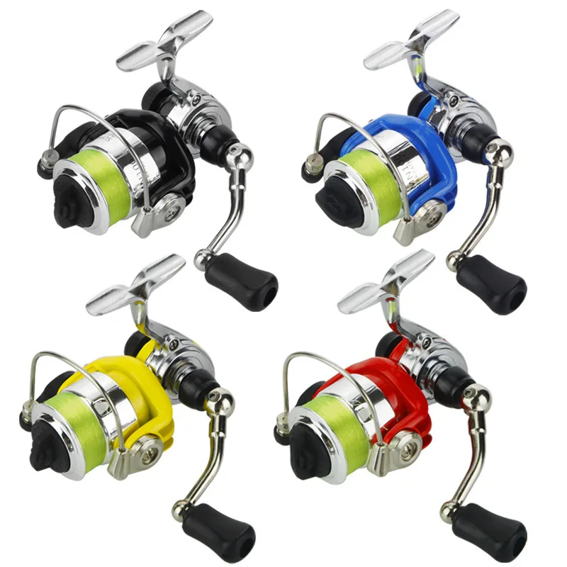 

Mini 100 Spinning Reel Metal Fishing Reel Spinning Wheel Bearing Fish Tackle Gear Carp Raft Fishing Reel