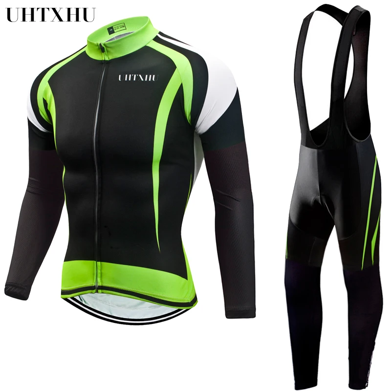 Uhtxhu одежда для велоспорта мужские комплекты осень весна велосипедная форма